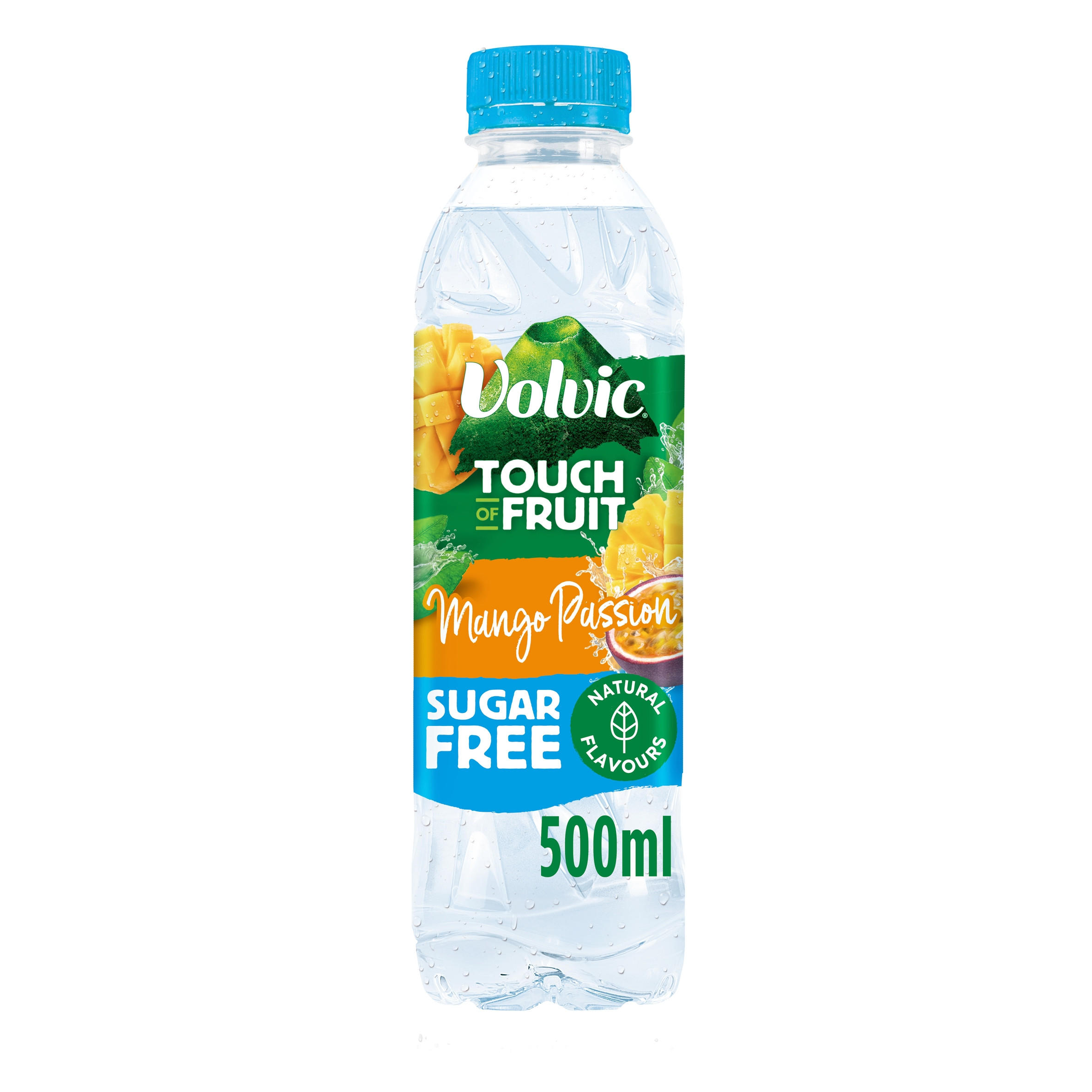 Volvic Touch of Fruit Sugar Free Mango Passion Natural Flavoured Water 500ml Still & Flavoured