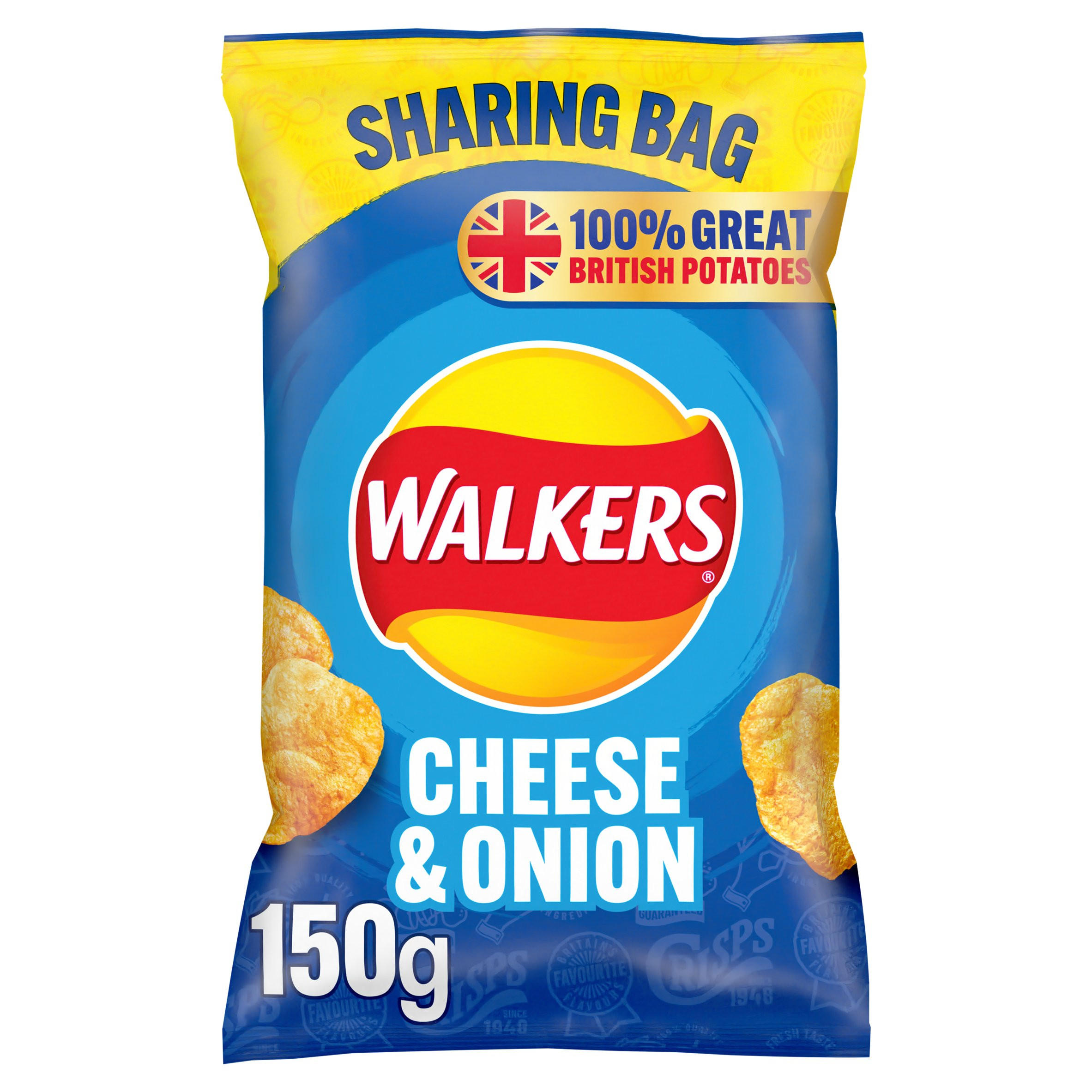 Crack pot Mompelen Meting Walkers Cheese & Onion Sharing Crisps 150g | Sharing Crisps | Iceland Foods