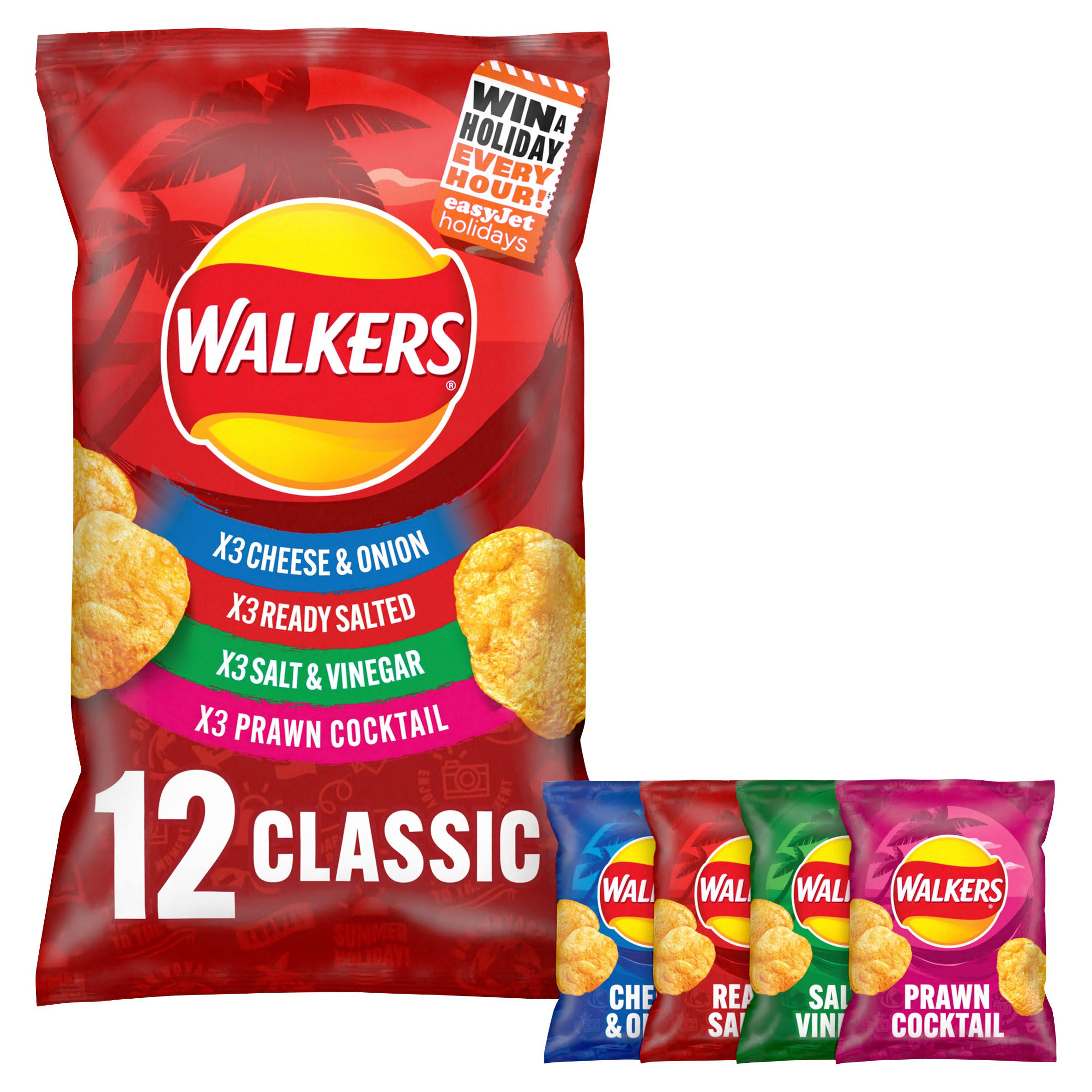Walkers Classic Variety Multipack Crisps 12 X 25g Multipack Crisps Walkers Classic Variety Multipack Crisps 12 X 25g Multipack Crisps