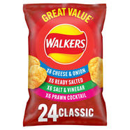 Walkers Classic Variety Multipack Crisps 24x25g Multipack Crisps 