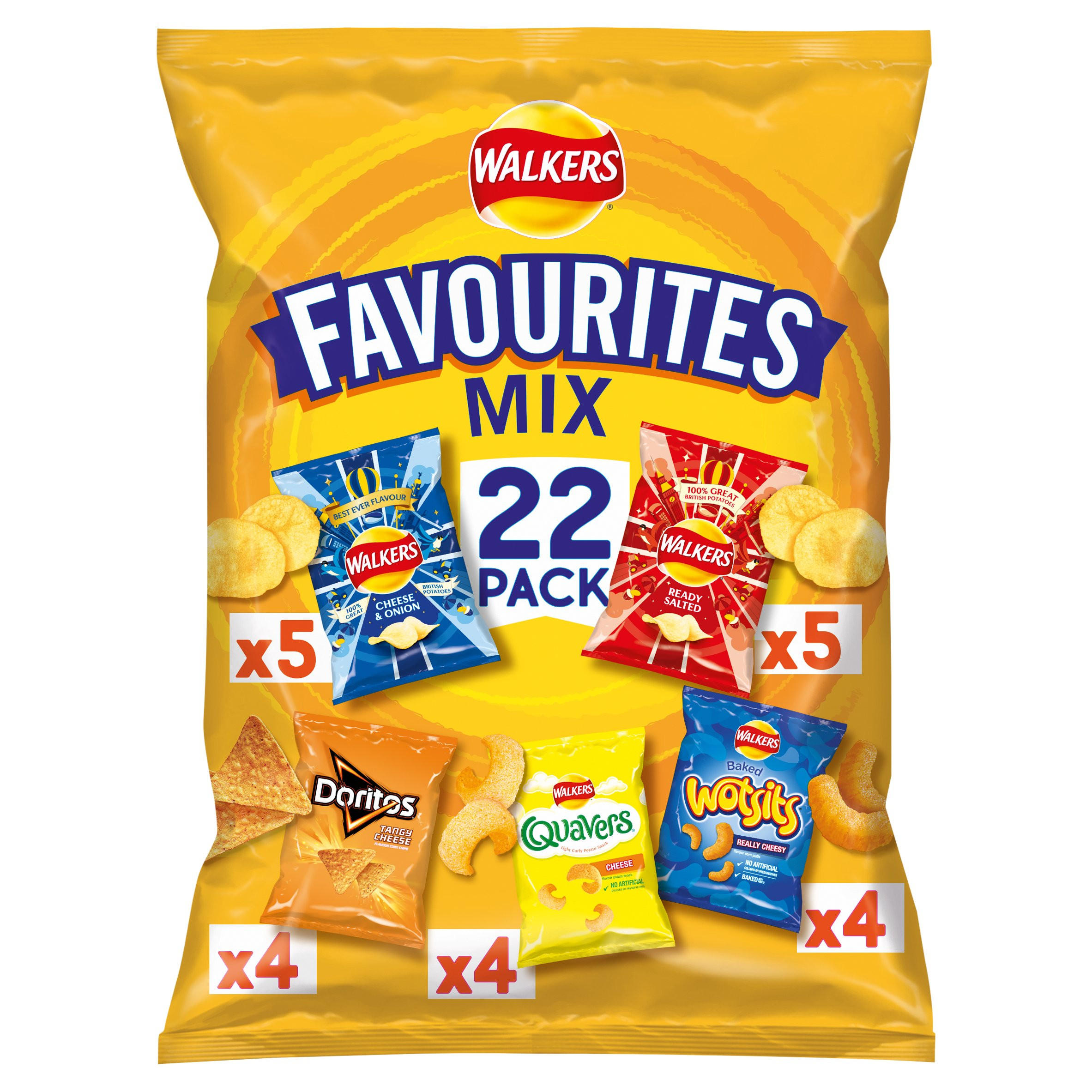 Walkers Favourites Mix Multipack Snacks Multipack Crisps Iceland Foods