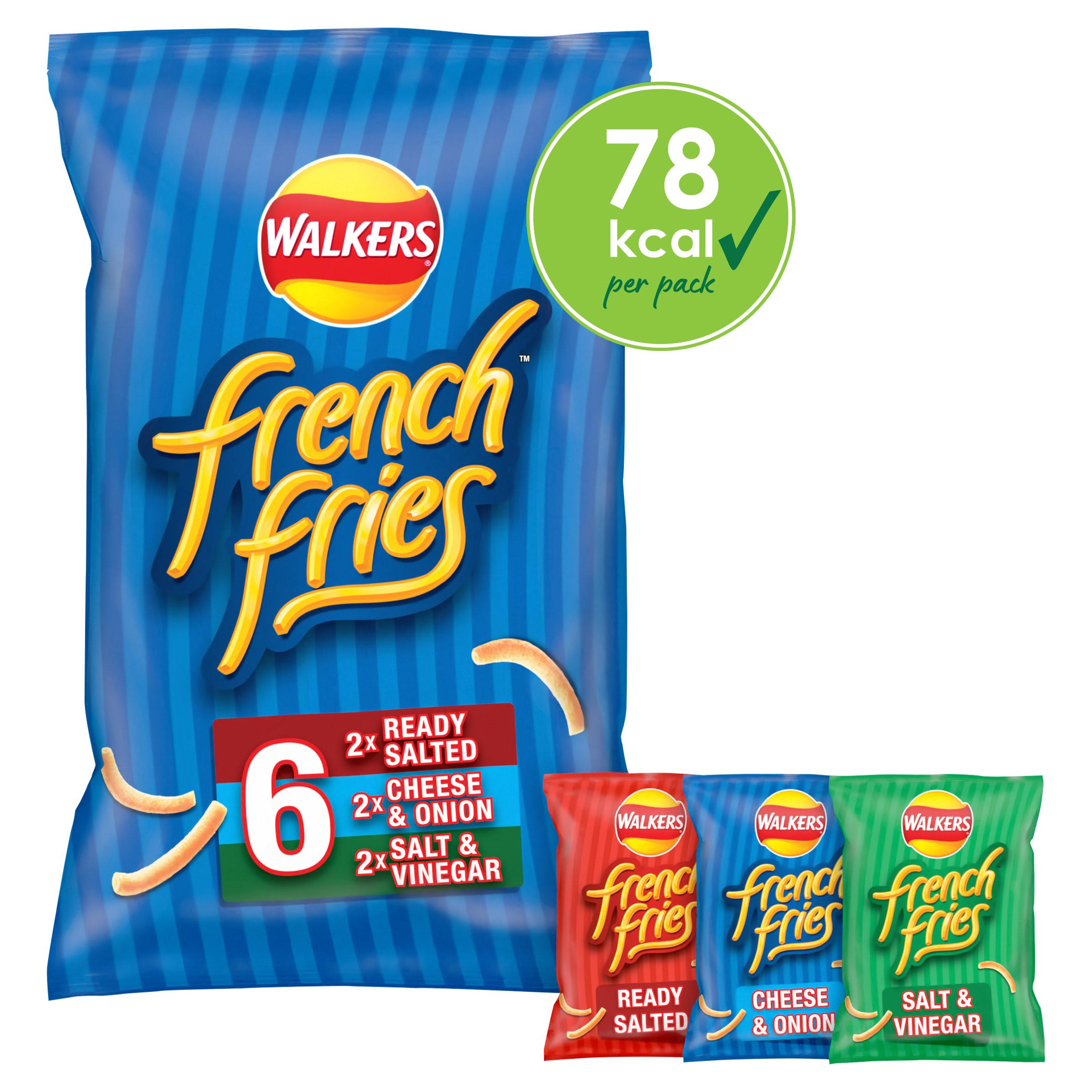 Walkers French Fries Variety Multipack Crisps 6x18g