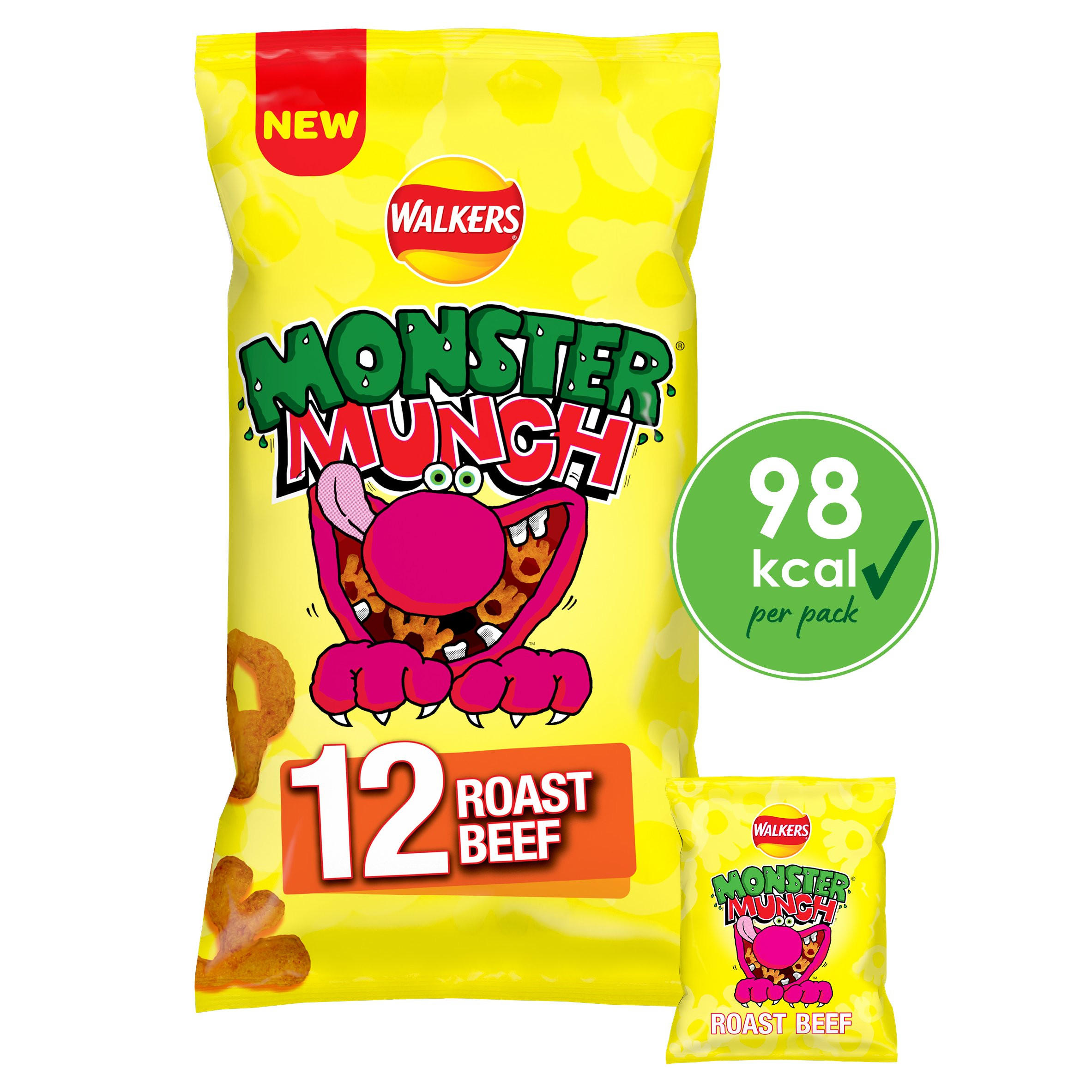 Walkers Monster Munch Variety Multipack Crisps 12x20g