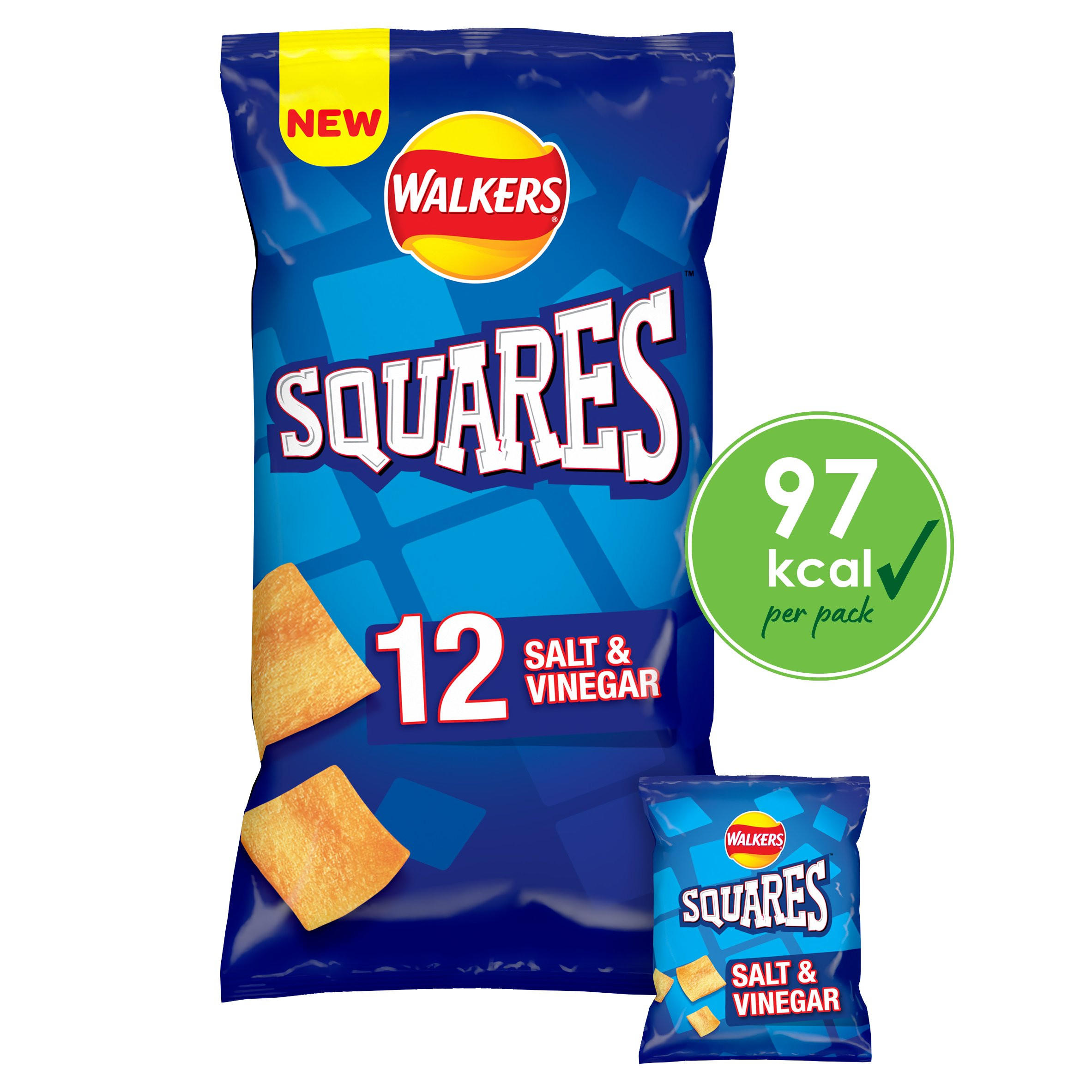 Walkers Squares Variety Multipack Snacks Crisps