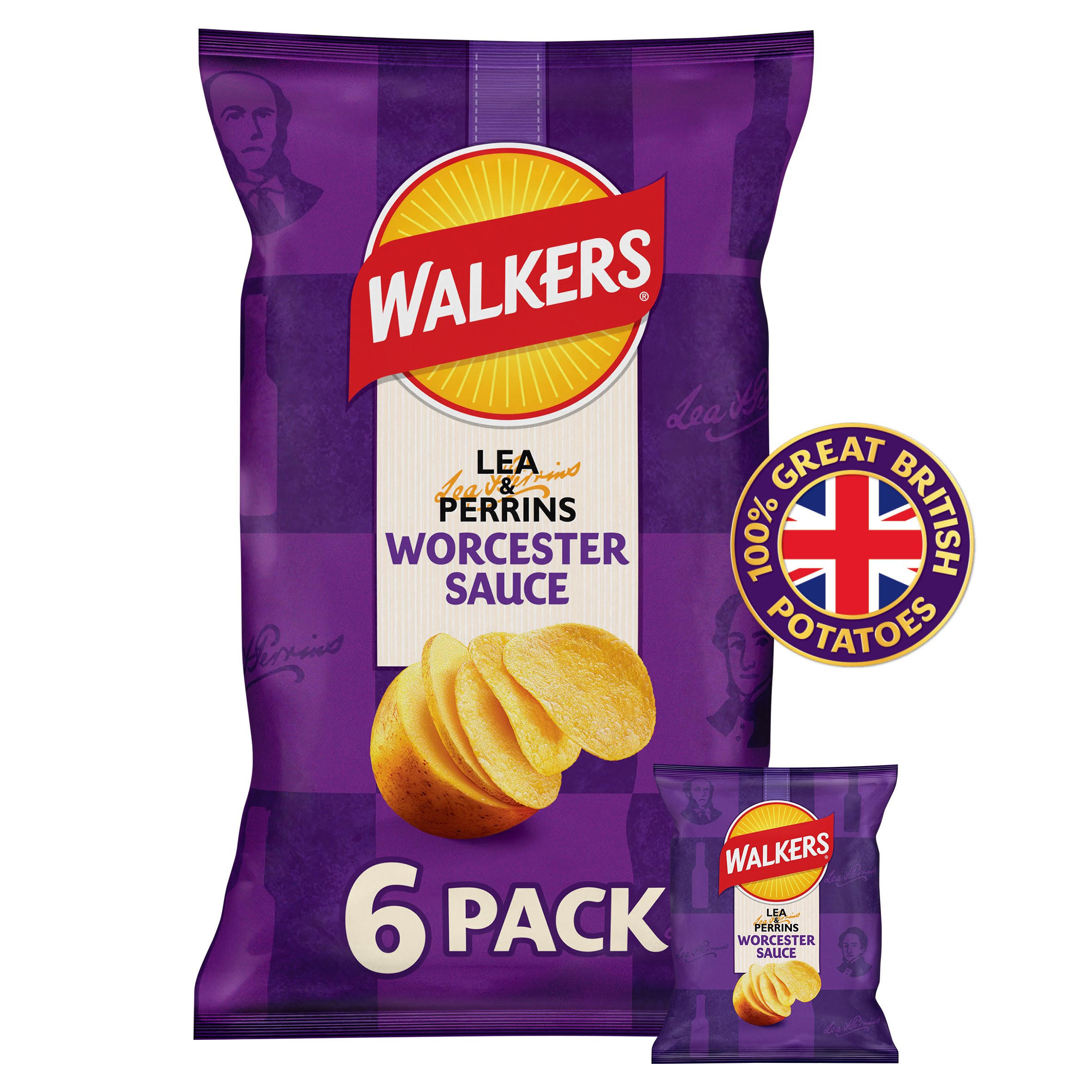Walkers Sunbites Sour Cream & Black Pepper Multipack Crisps 6x25g