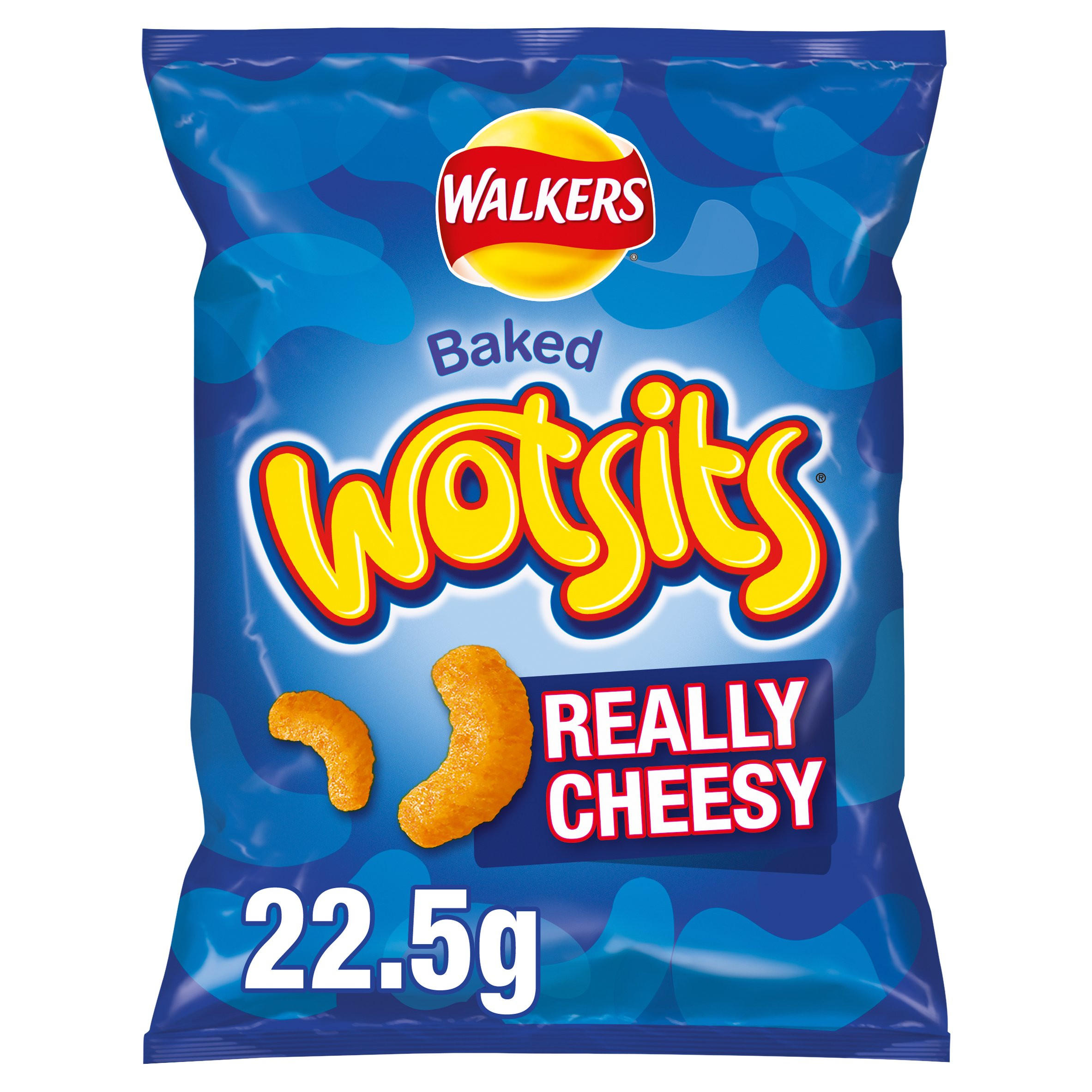 Walkers Wotsits Cheese Grab Bag Crisps 22.5g, folic acid free