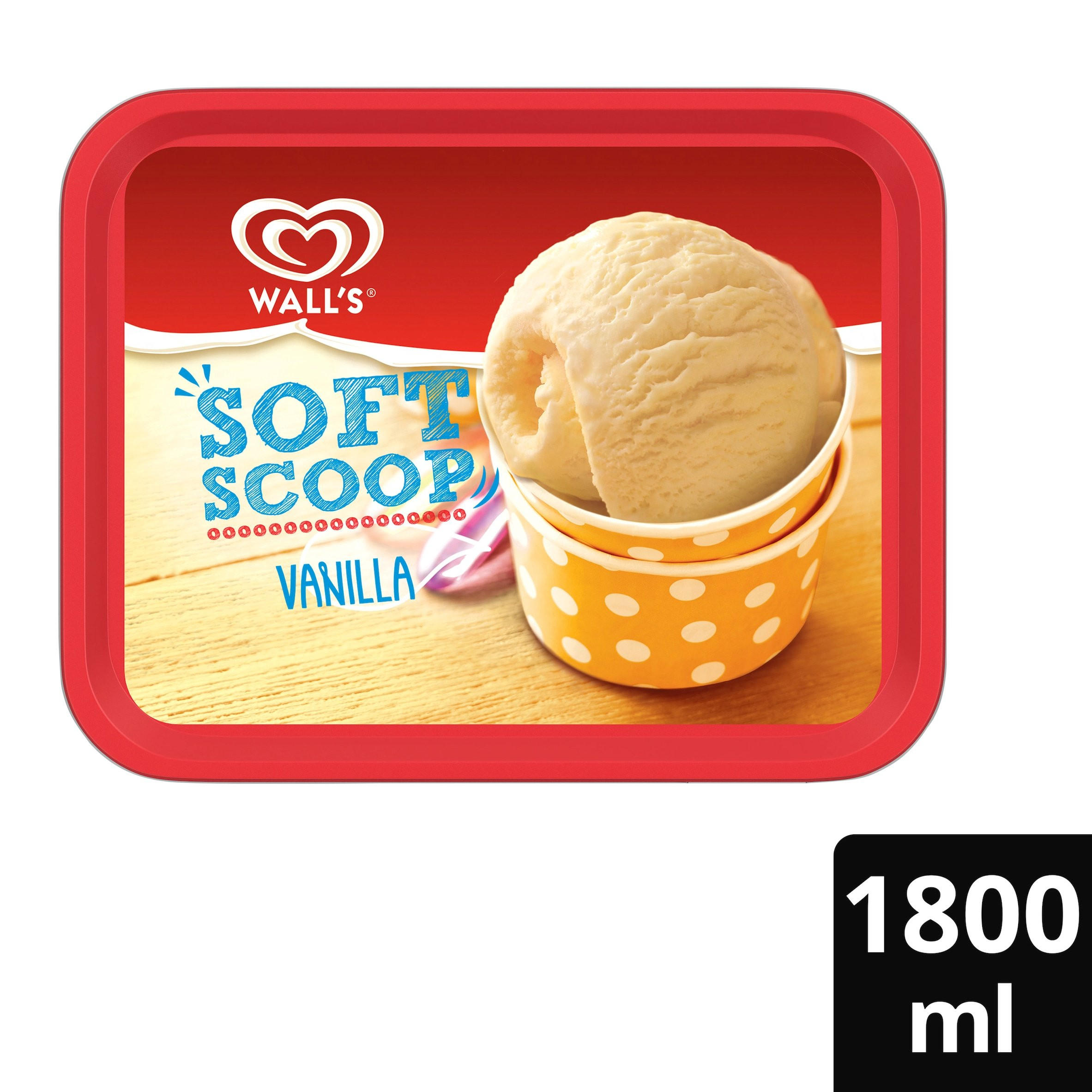 Wall's Vanilla Ice Cream Dessert 1800ml