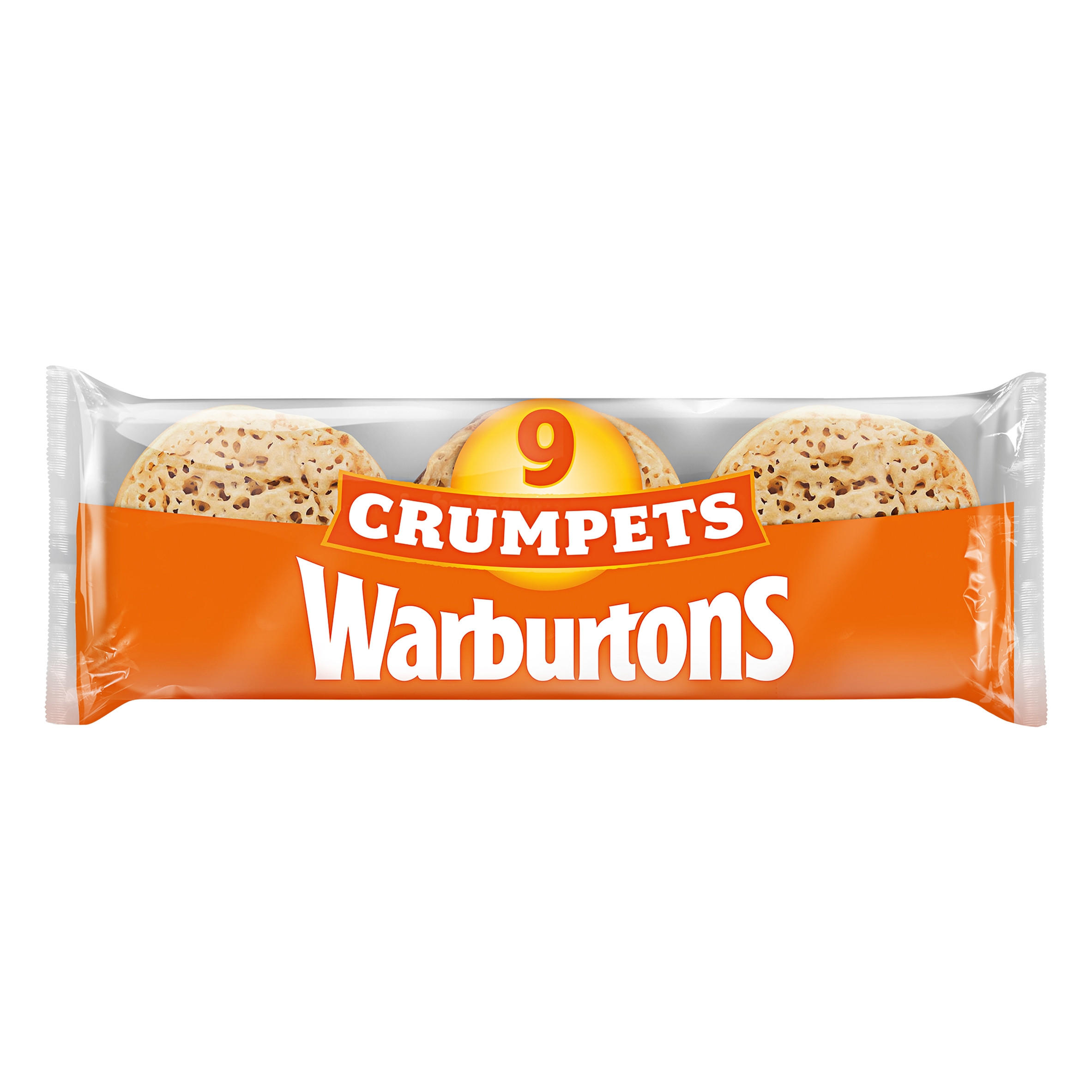 Warburtons 9 Crumpets Crumpets, Muffins & Pancakes Iceland Foods