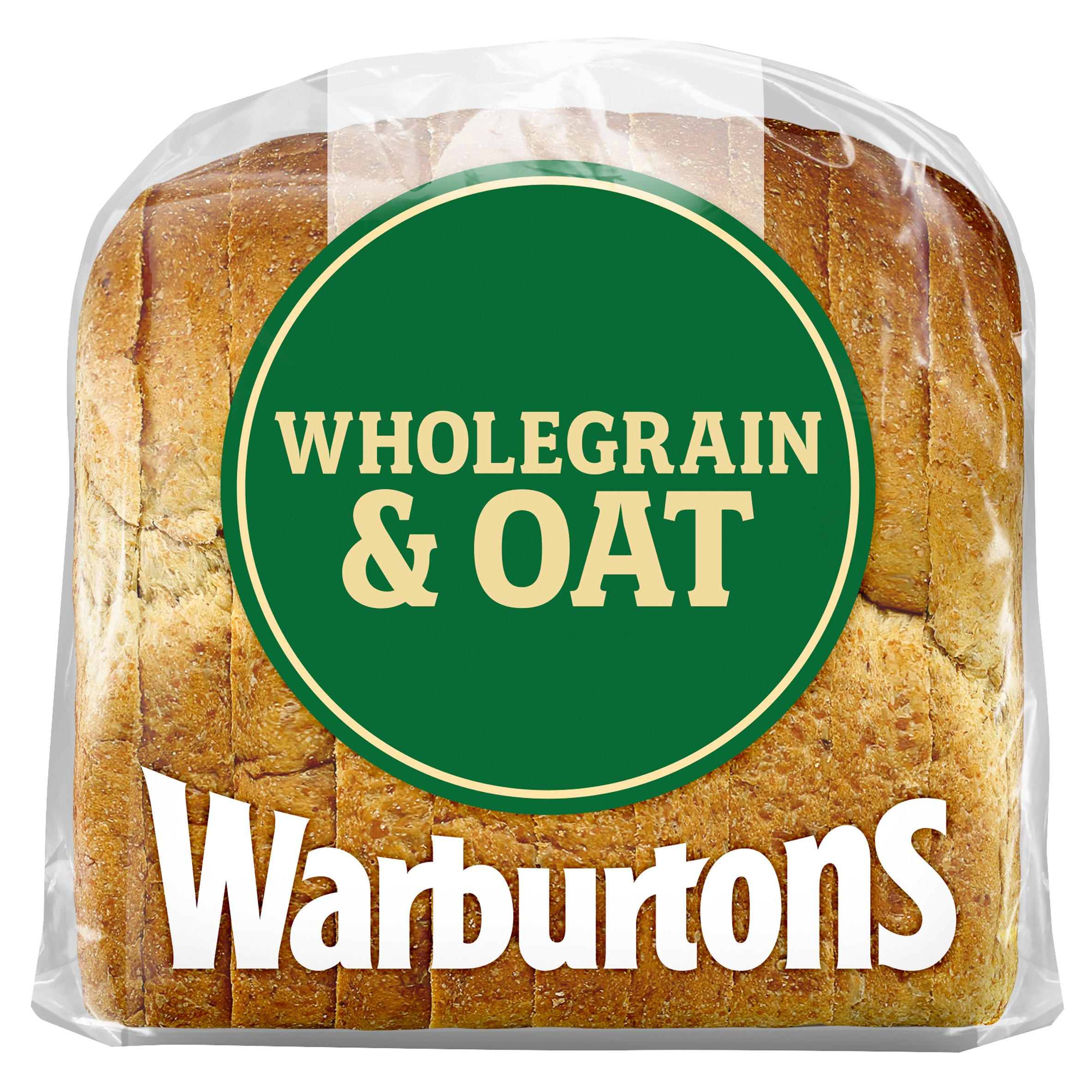 Warburtons Wholegrain & Oats 400g, folic acid free