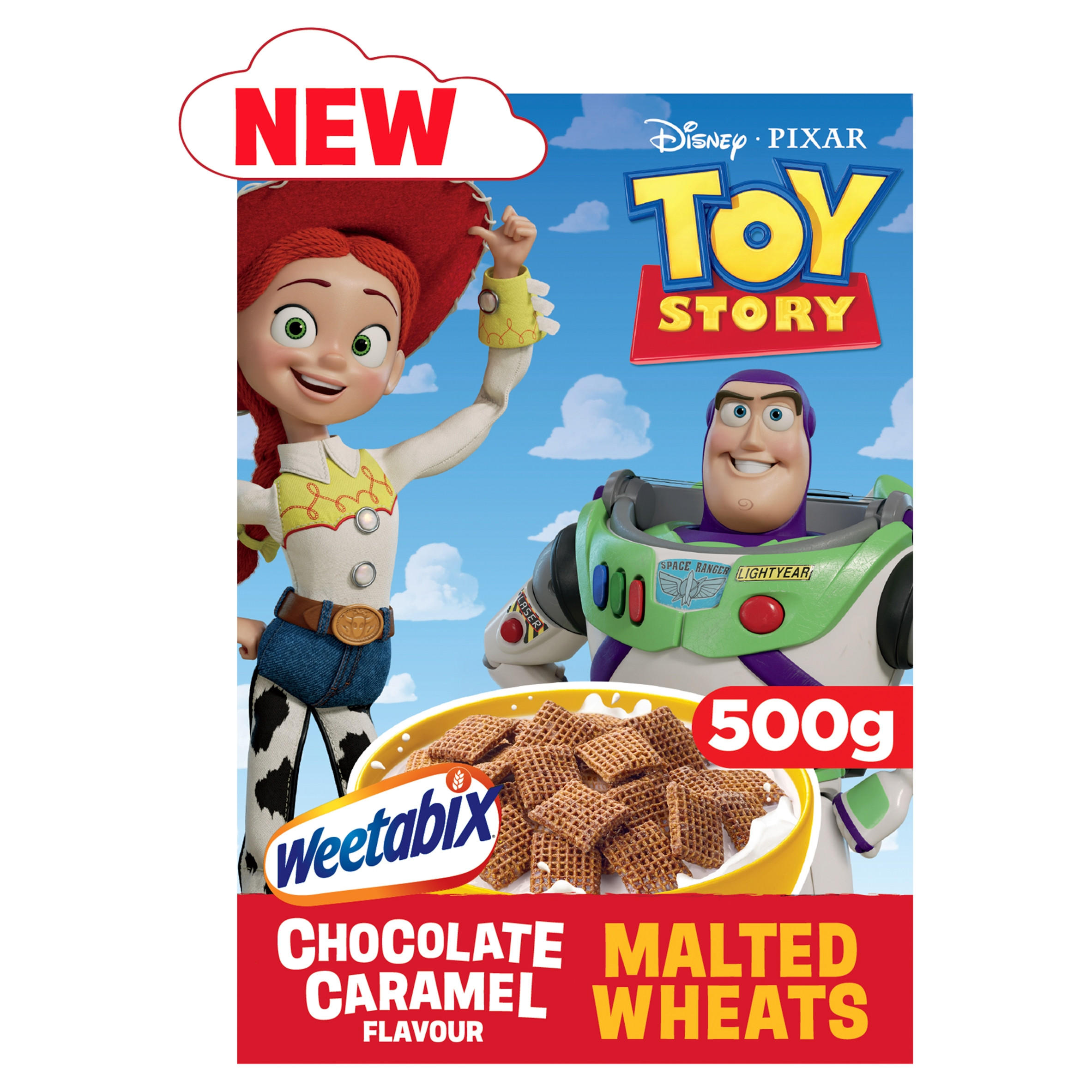 Disney Toy Story Chocolate Caramel Malted Wheats Cereal