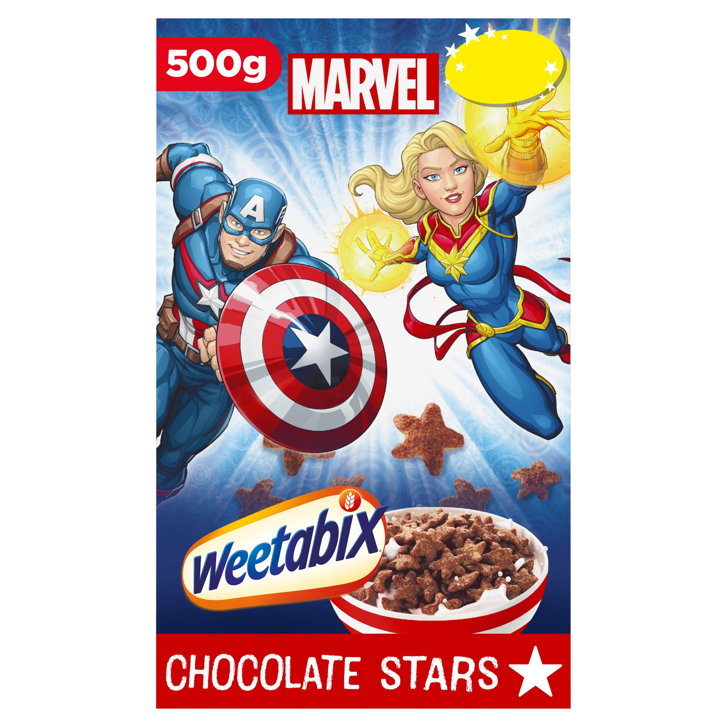 Weetabix Marvel Chocolate Stars 500g | Kids Cereal | Iceland Foods