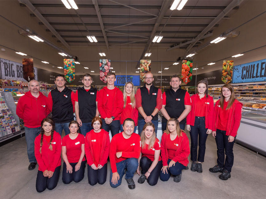 Photograph of one of The Food Warehouse Staff