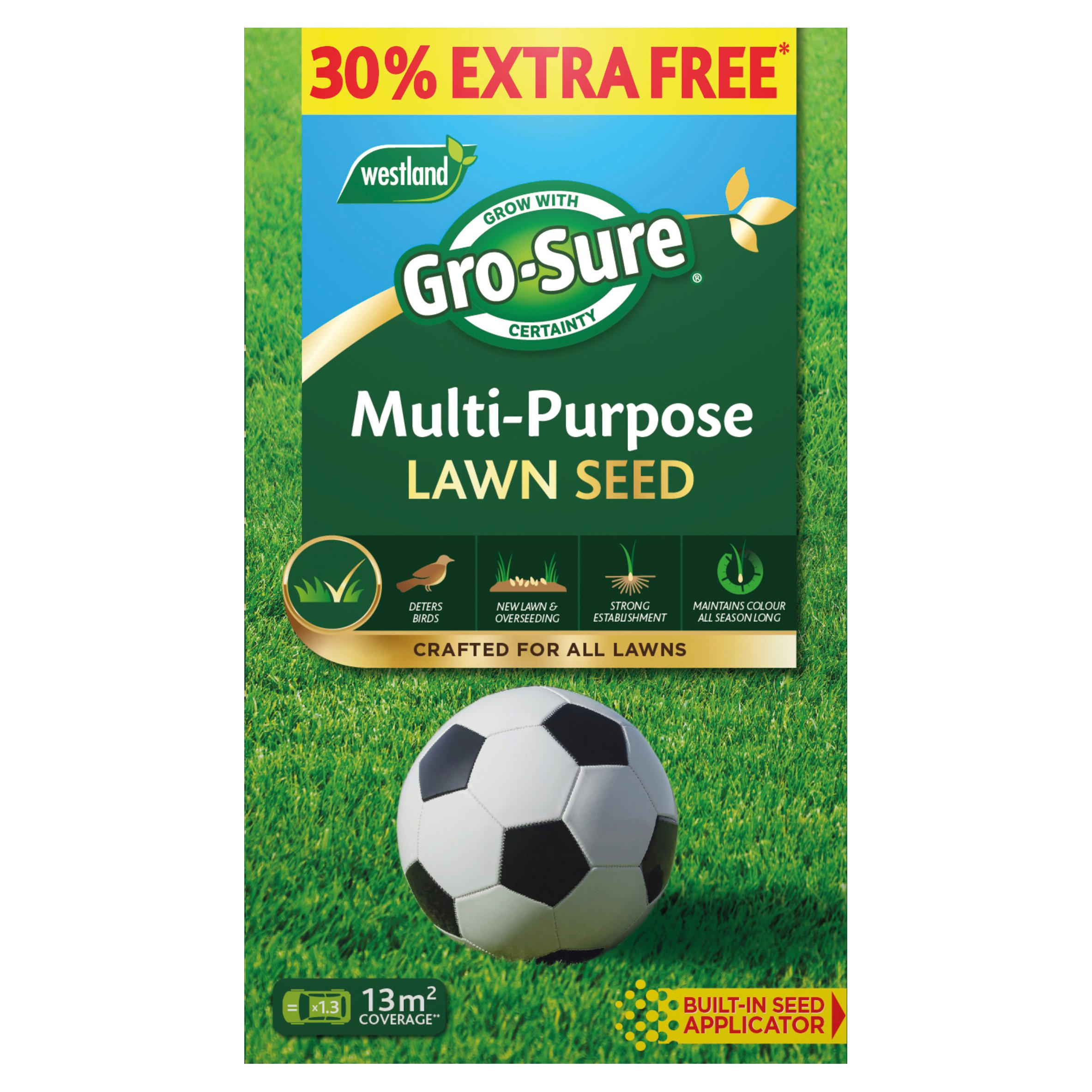 Westland Gro-Sure Multi-Purpose Lawn Seed 390g | Home Accessories 