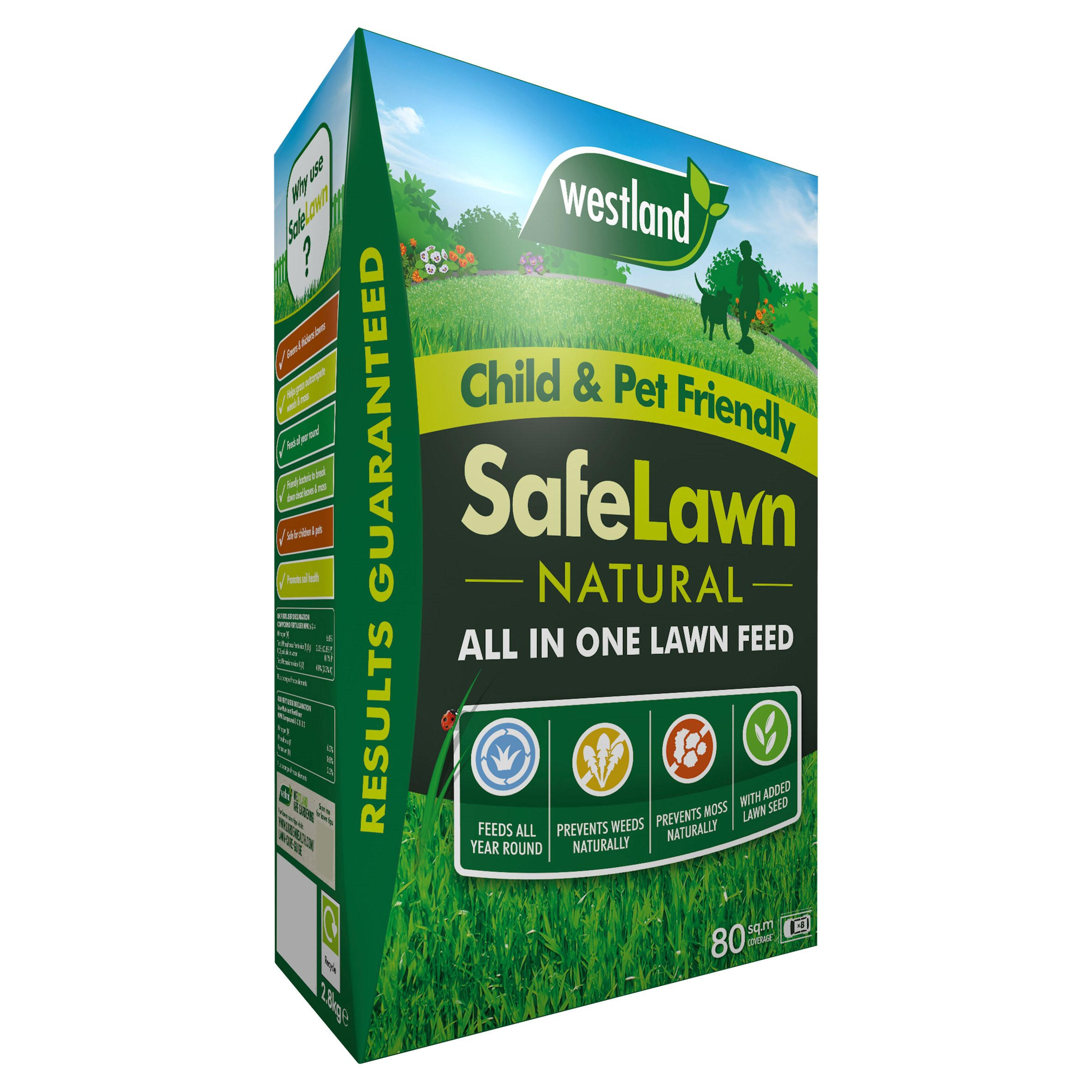 Westland SafeLawn Natural Lawn Feed Child & Pet Friendly 2.8kg Home
