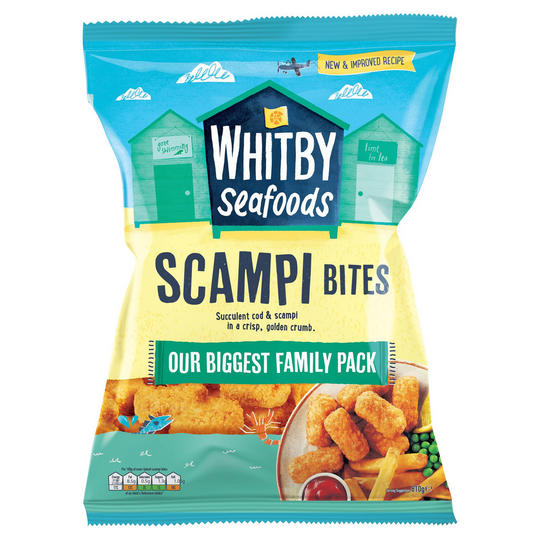 Whitby Seafoods Scampi Bites 810g