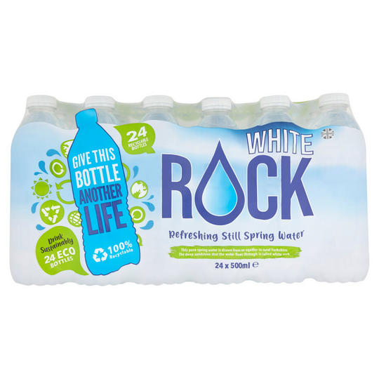 WHITE ROCK Refreshing Still Spring Water 24 x 500ml - £3.75 - Compare Prices