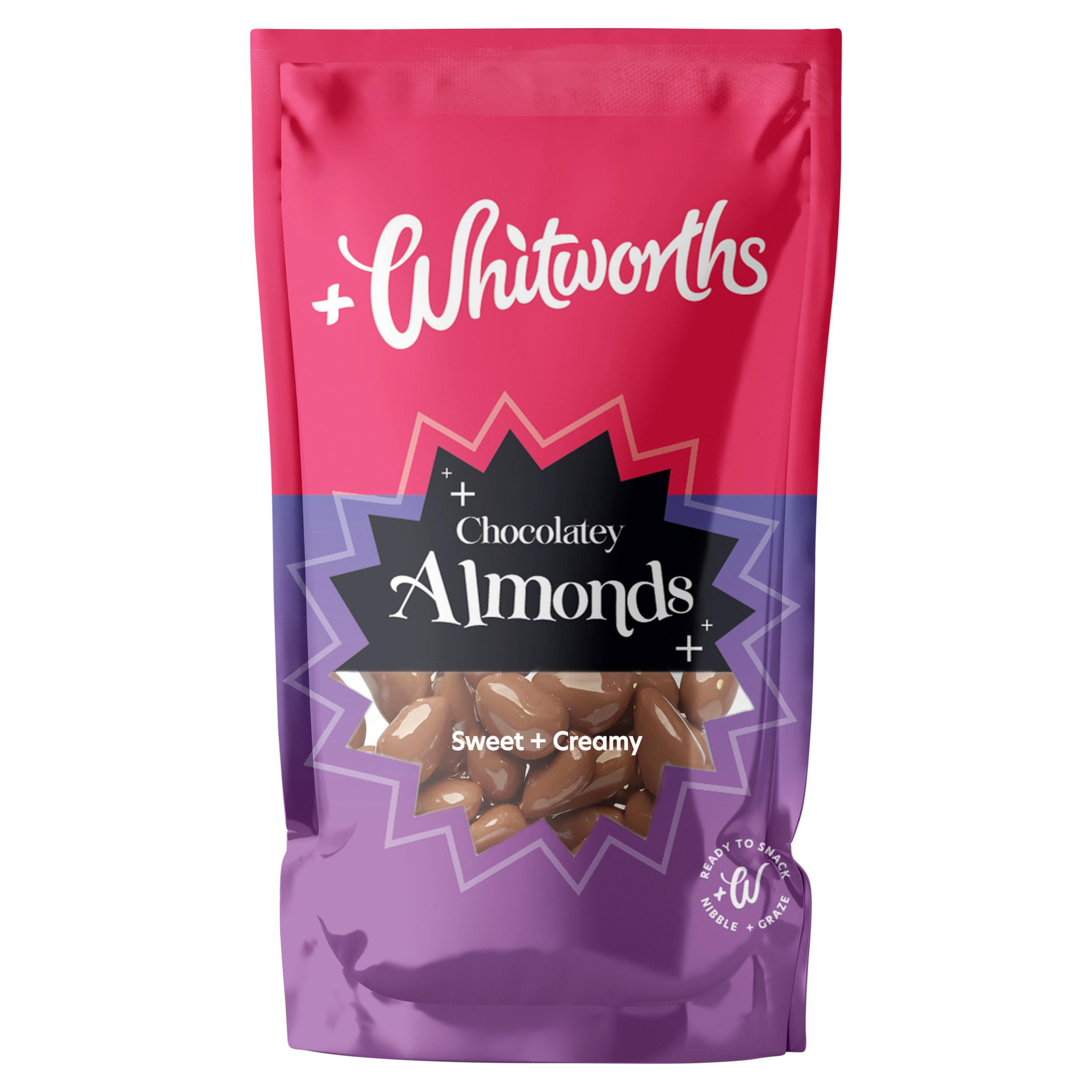 Whitworths Chocolatey Almonds 105g, folic acid free