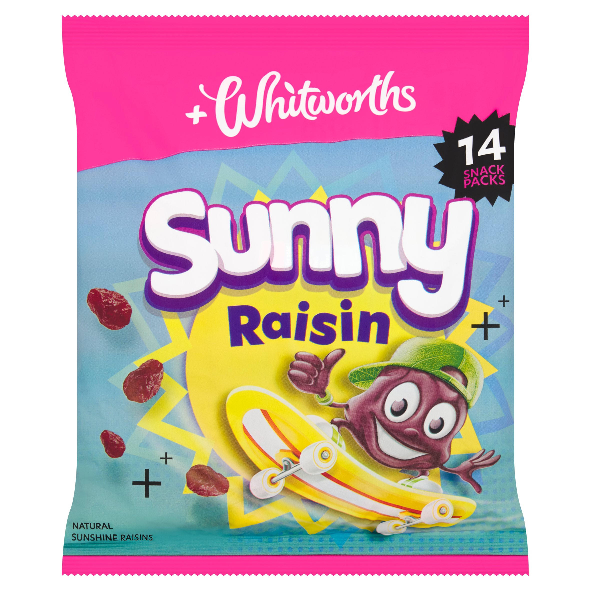 Whitworths Sunny Raisin 14 x 14g, folic acid free