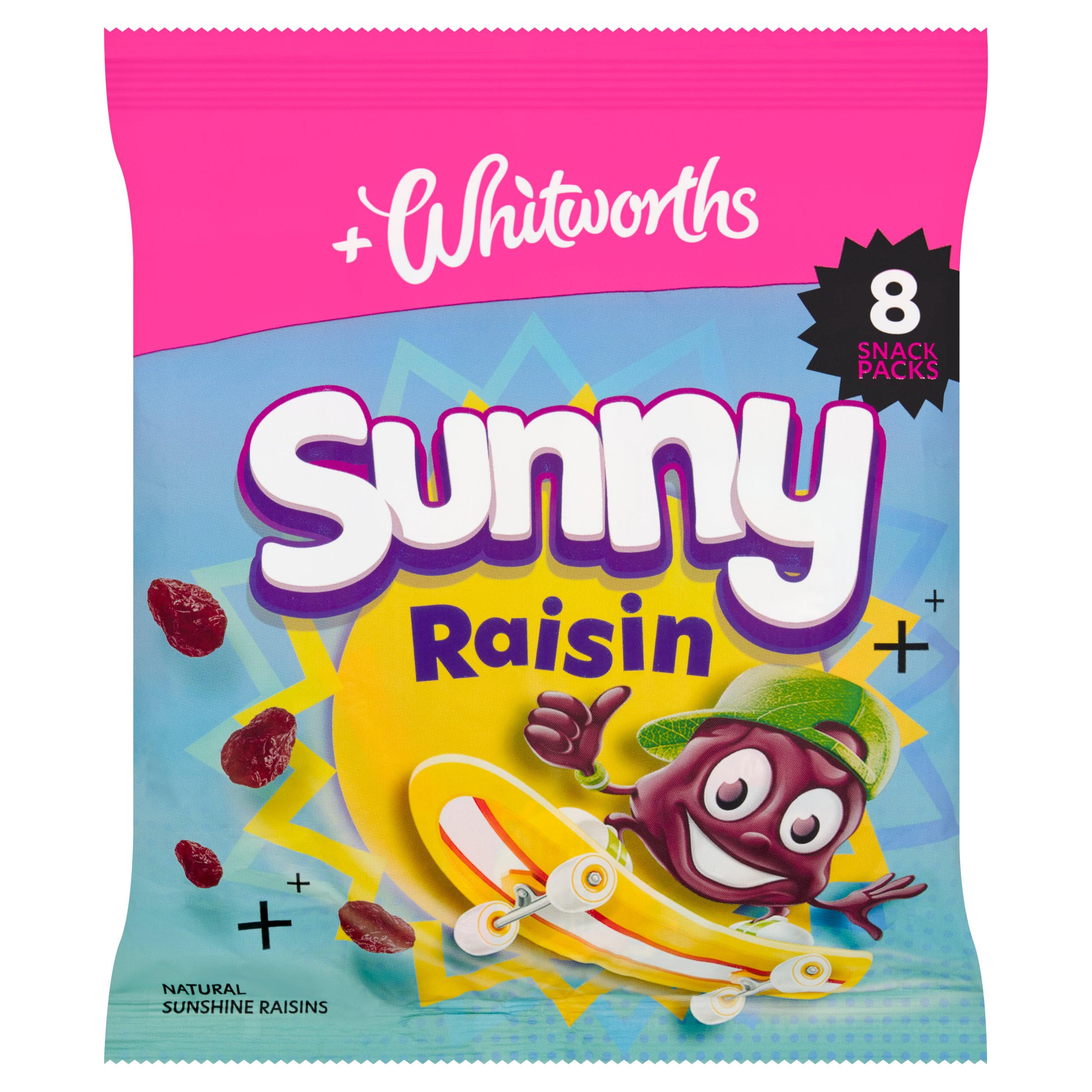 Whitworths Sunny Raisin 8 x 14g, folic acid free