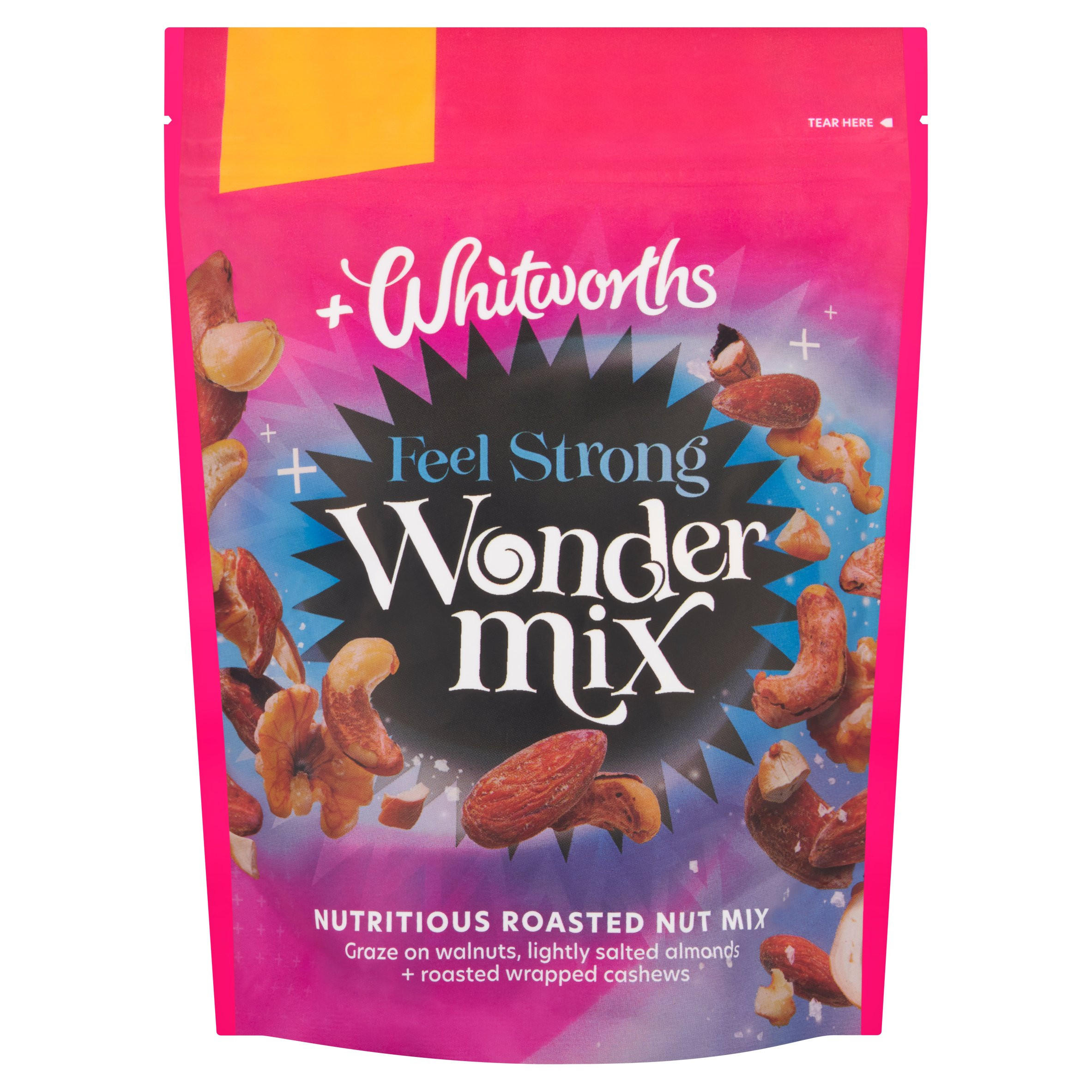 Whitworths Wonder Mix Nutritious Roasted Nut Mix 190g, folic acid free