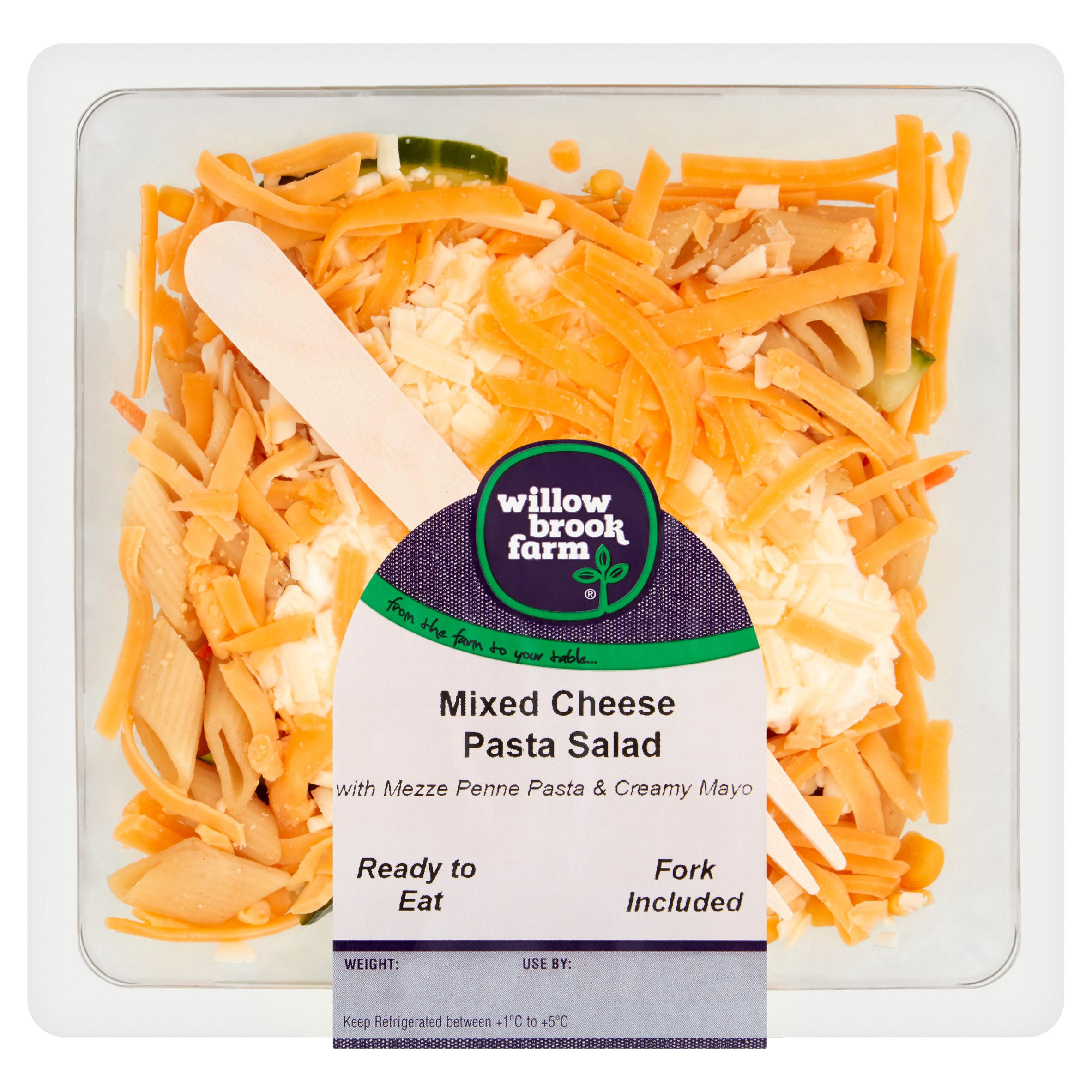 Willow Brook Farm Mixed Cheese Pasta Salad 380g, folic acid free