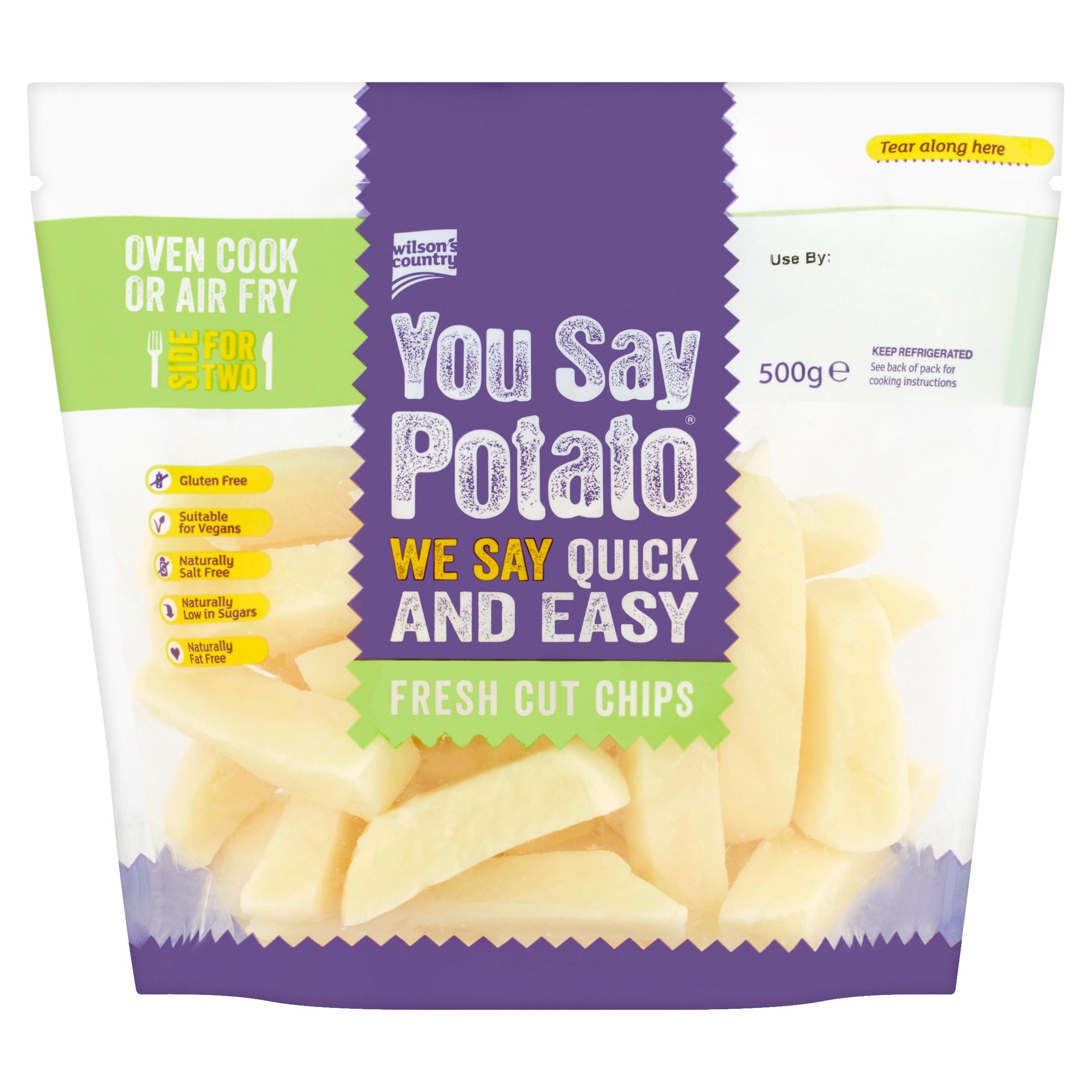 Wilson's Country You Say Potato Fresh Cut Chips 500g Chips & Fries Iceland Foods