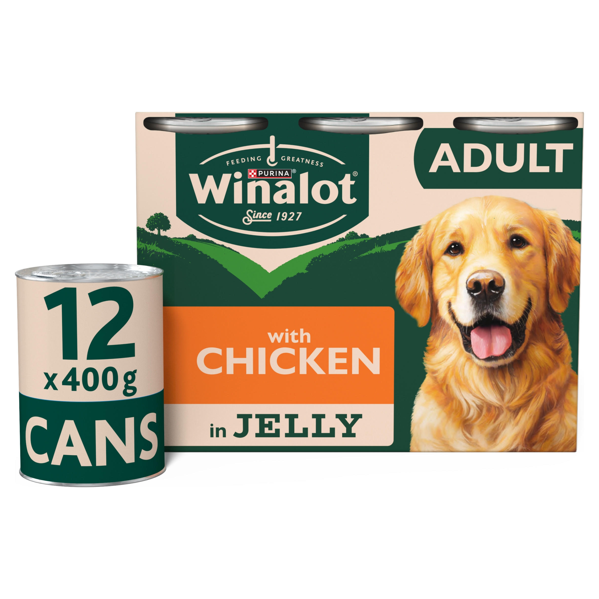 WINALOT Classics Mixed in Jelly Chicken Wet Dog Food 12x400g