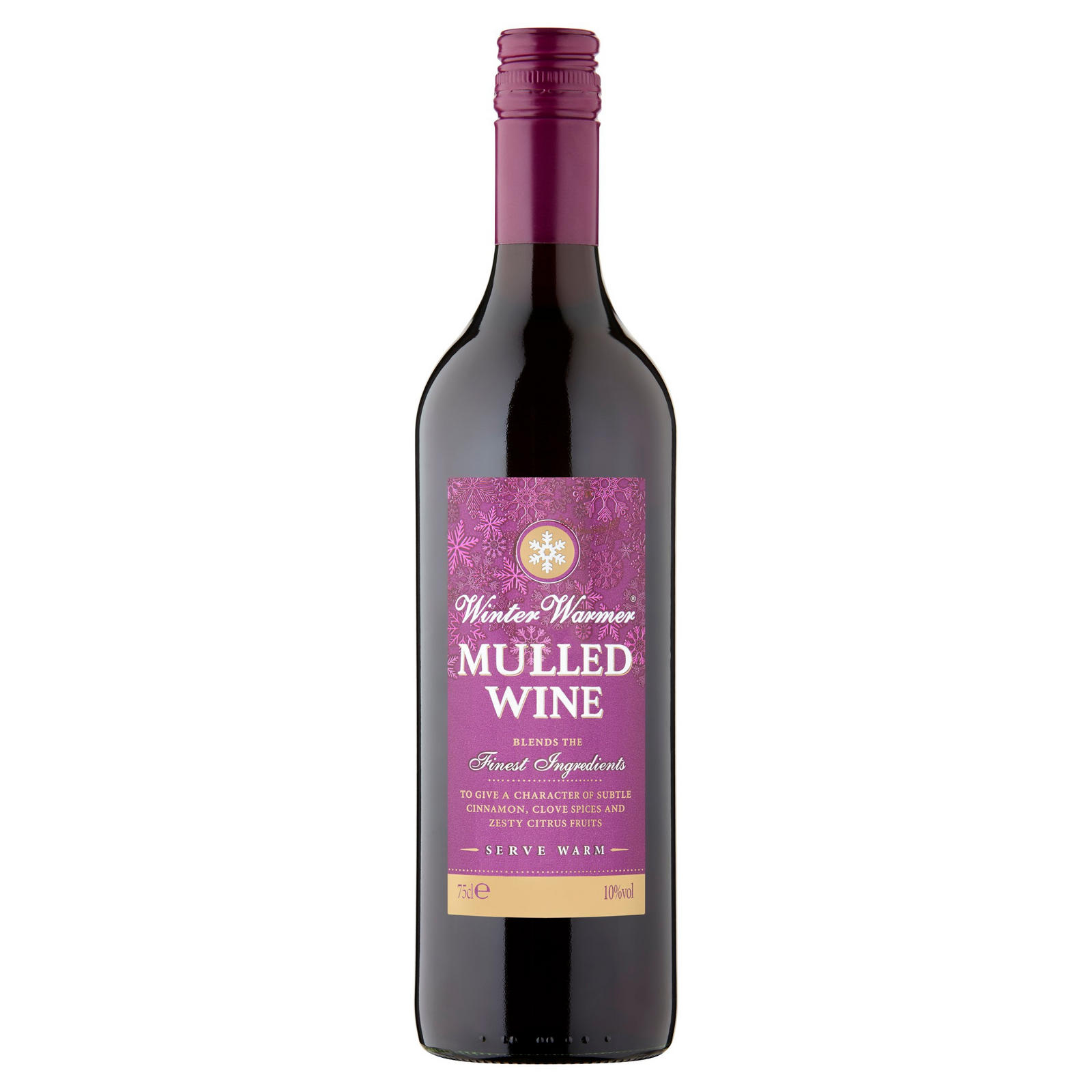 Winter Warmer Mulled Wine 75cl, Red Wine