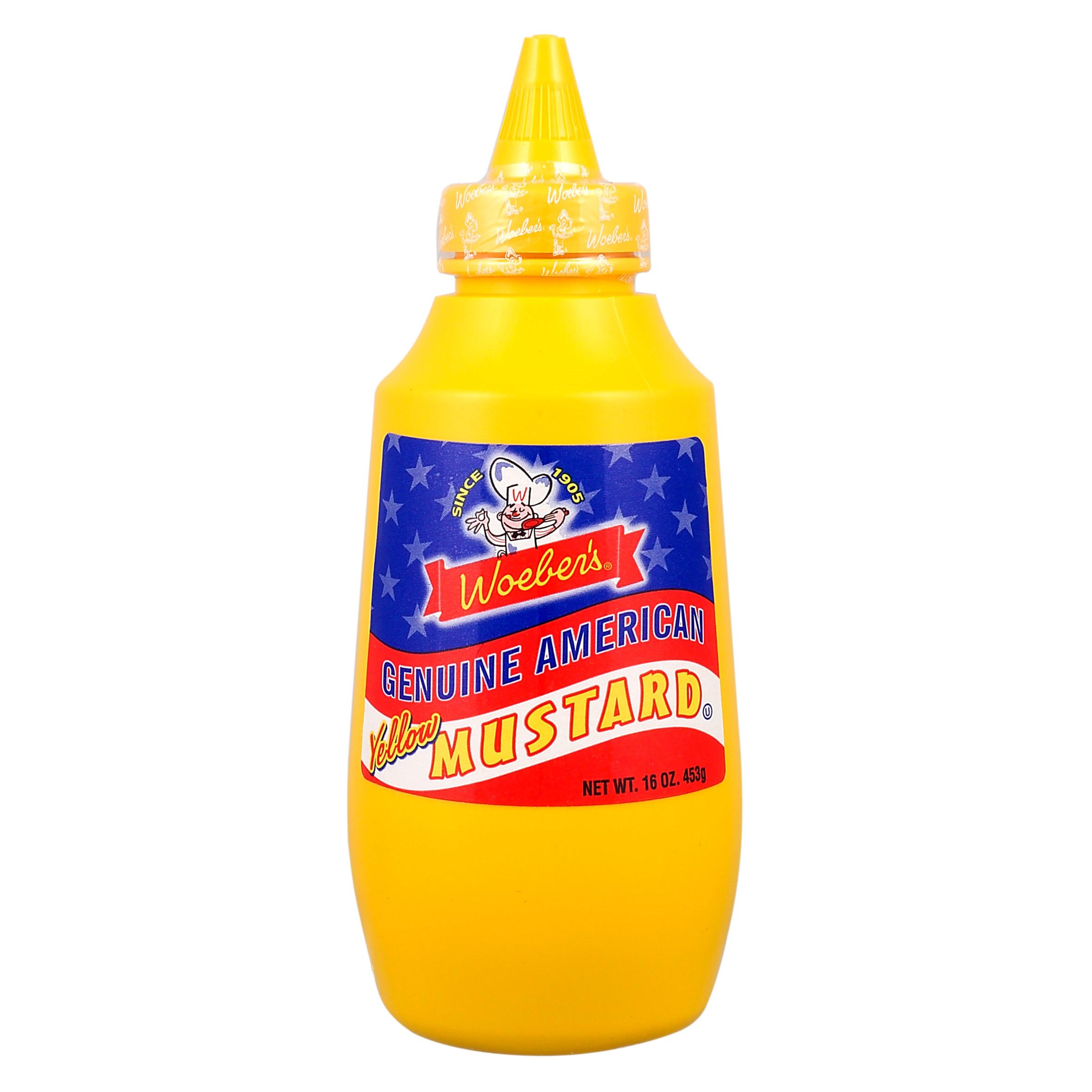 Woeber's Genuine American Yellow Mustard 453g, folic acid free