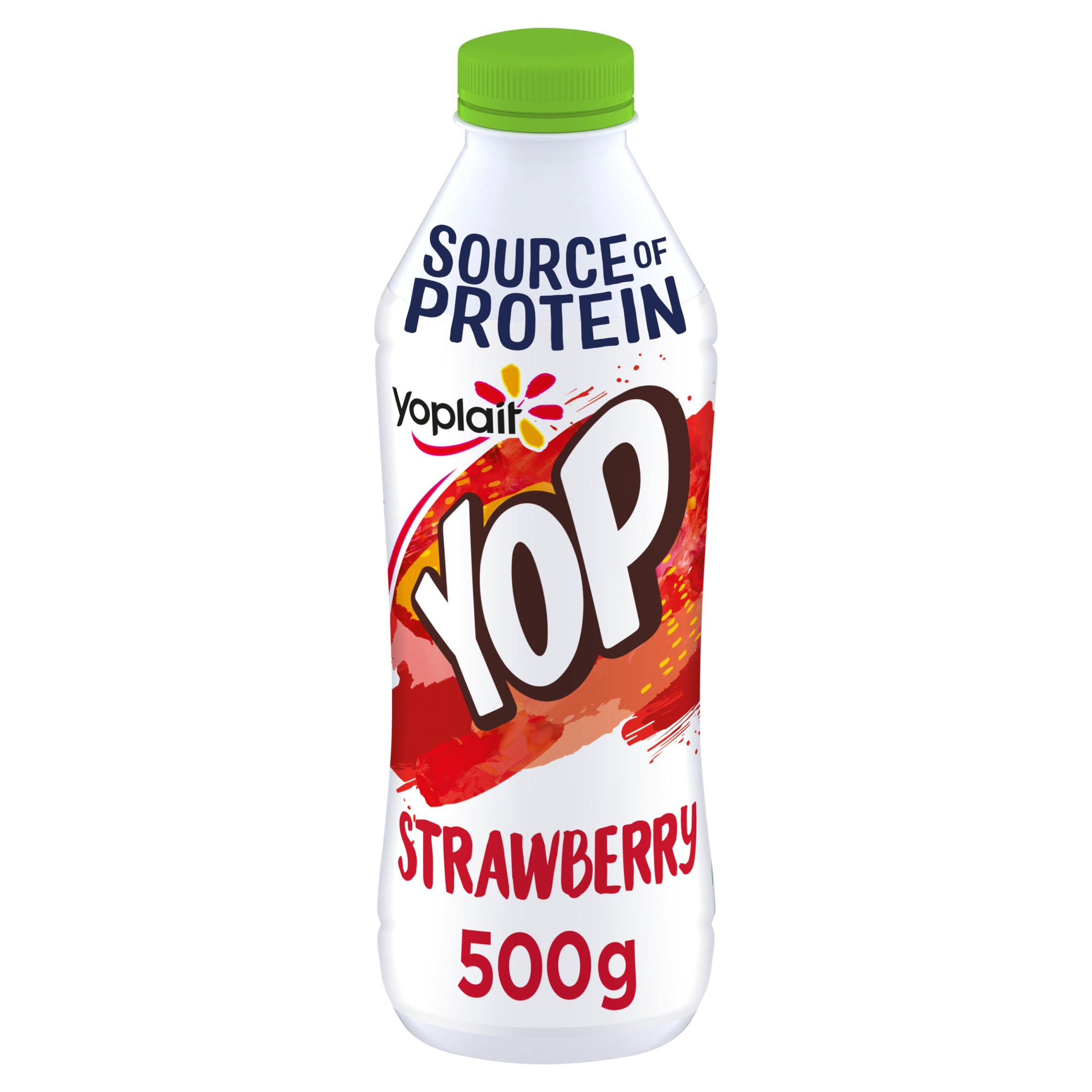 Yop Strawberry Yoghurt Drink 500g Yogurt Drinks Iceland Foods