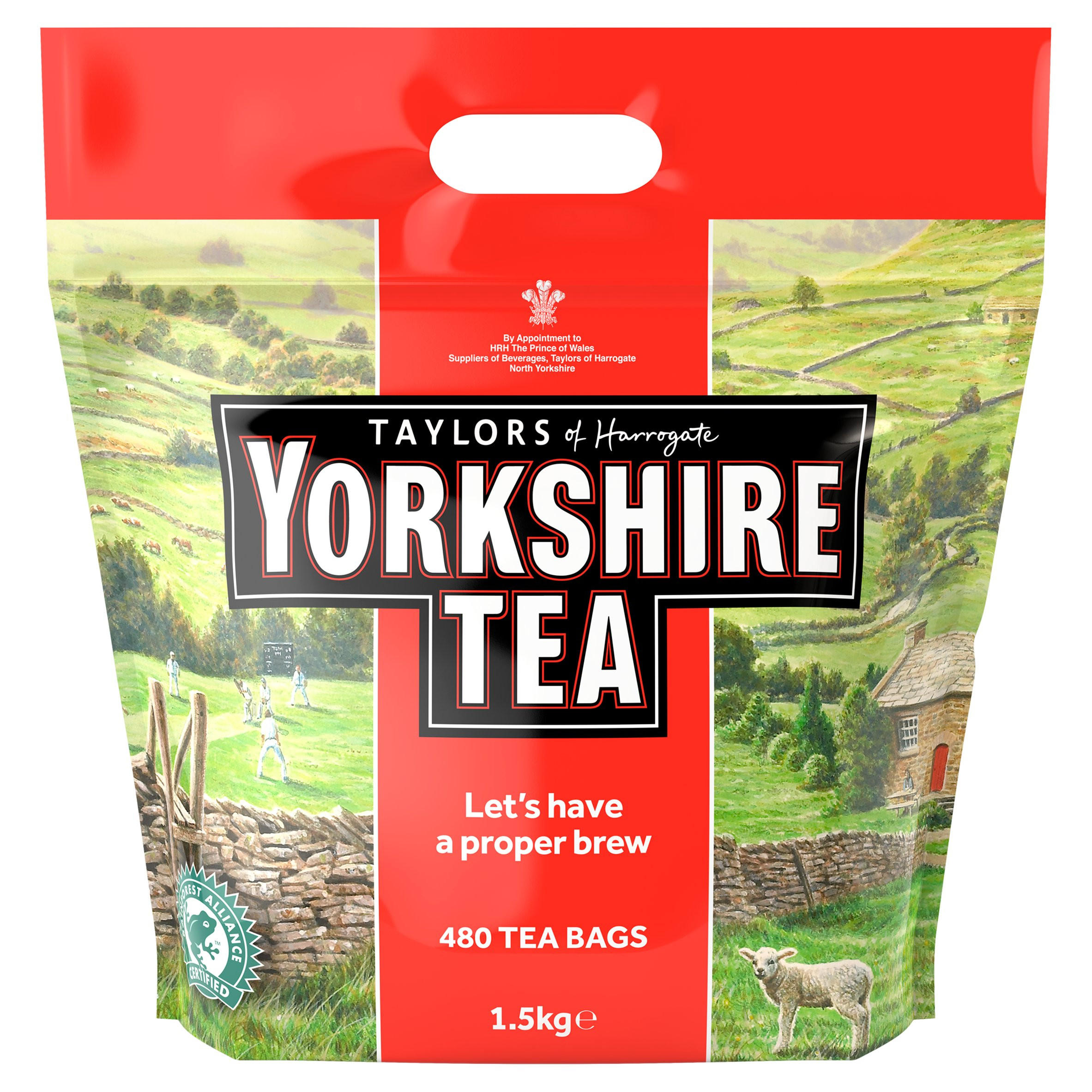 Yorkshire Tea 480 Tea Bags 1.5kg | Breakfast Tea | Iceland Foods