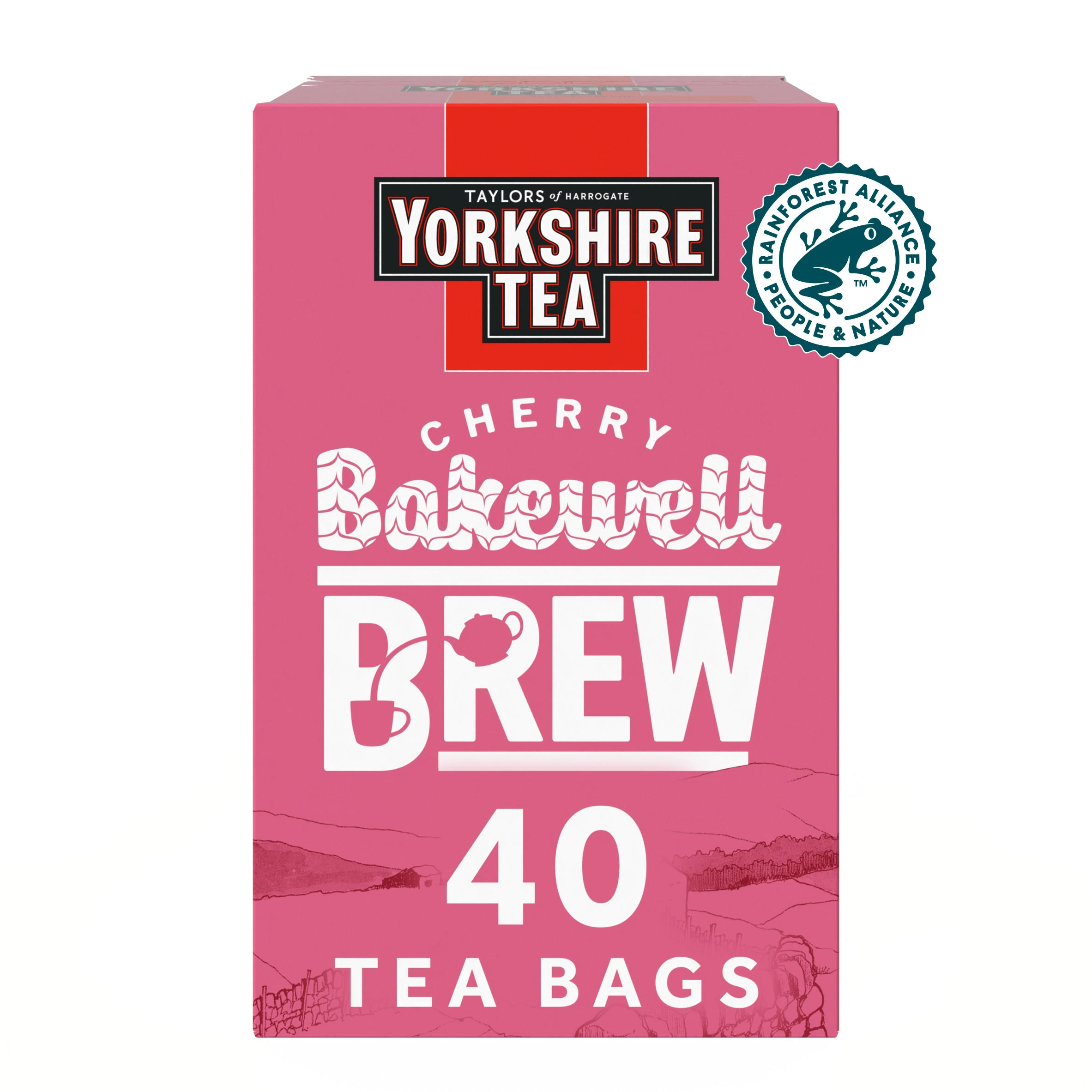 Yorkshire Tea Cherry Bakewell Brew 40 Tea Bags 112g