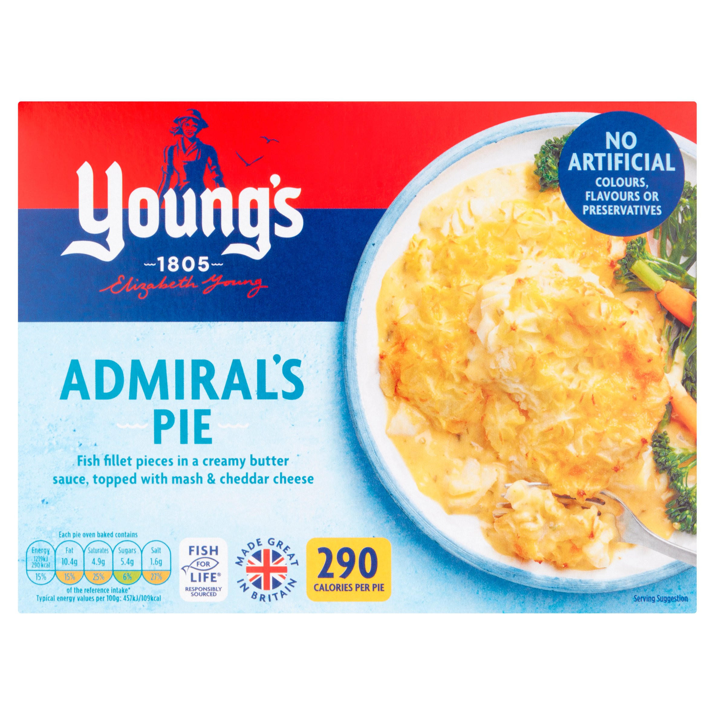 Young's Admiral's Pie 300g, Traditional